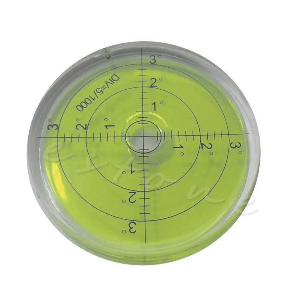 Precision Spirit Bubble Level Degree Mark Surface Round Circular Measuring Kit