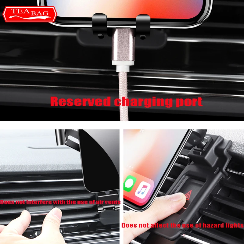 Car Mobile Phone Holder For Changan CS35 CS55 CS75 Eado Plus 2018-2020 GPS Stand Rotatable Auto Air Vent Mount Bracket Gravity