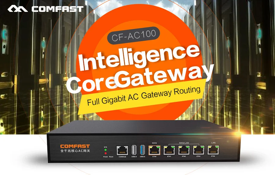 Comfast 32M Flash DDR Full Gigabit AC Wifi Bramka do równoważenia obciążenia Wifi Menedżer projektu z portem WAN/LAN 4*1000Mbps CF-AC100