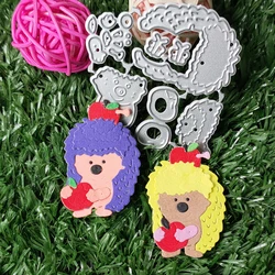 New Hedgehog metal cutting die mould scrapbook decoration embossed photo album decoration card making DIY handicrafts