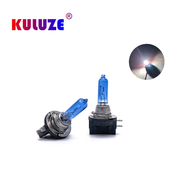 

KULUZE 2Pcs H11B 55W Super White Halogen Bulb Fog Lights High Power Car Headlights Lamp PGJY19-2 100W Wholesale Car Light 5800K