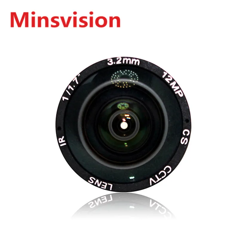 12 megapixel 4k 8mm lens fixed CS industrial lens 12MP 8mm 150 degree 1/1.7'' for HD industrial camera