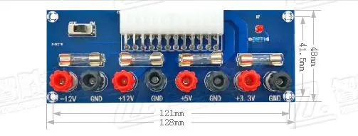 XH-M229 Desktop Chassis Power Supply ATX Adapter Board Takeout Board Outlet Module Power Supply Output Terminal Module