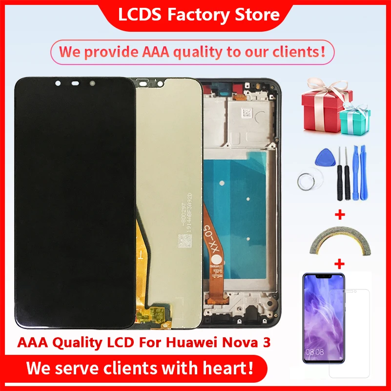 

6.3" AAA Quality LCD For Huawei NOVA 3 LCD With Frame LCD Display Screen For HUAWEI NOVA 3 LCD Display Screen