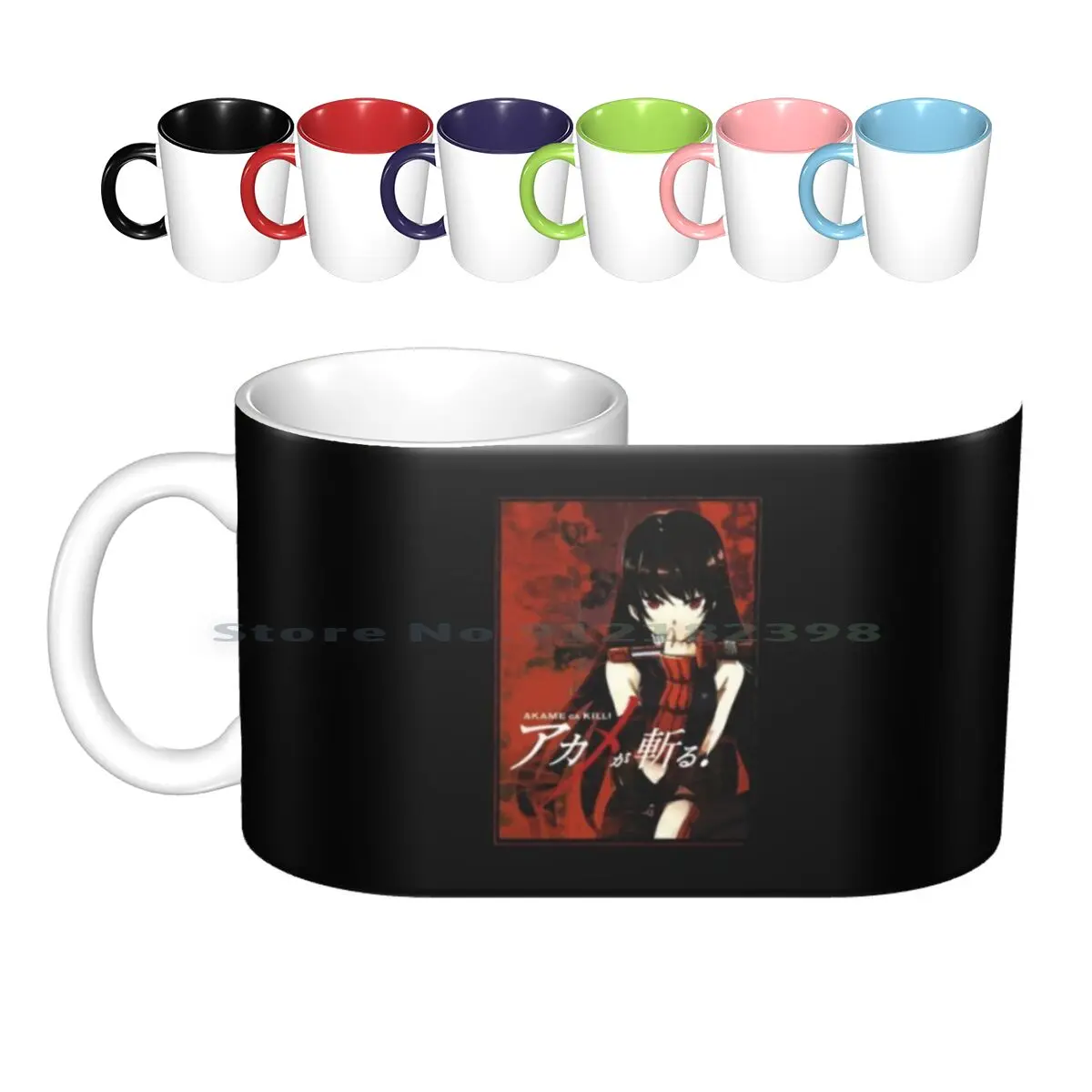 Akame Ga Kill Ceramic Mugs Coffee Cups Milk Tea Mug Akame Ga Kill Akame Ga Kiru Anime Sleeve Tatsumi Night Raid Akame Ga Kill