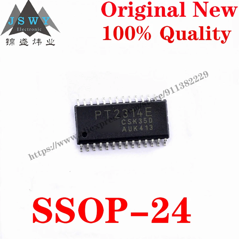 10~100 PCS PT2314E SSOP-24 car audio power amplifier board tone adjustment IC Chip with for module arduino Free Shipping PT2314