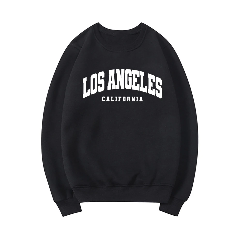 

Толстовка Лос-Анджелес, Калифорния, винтажные толстовки с круглым вырезом LA, толстовка унисекс с графическим рисунком, топы с длинными рукавами, пуловеры, джемпер