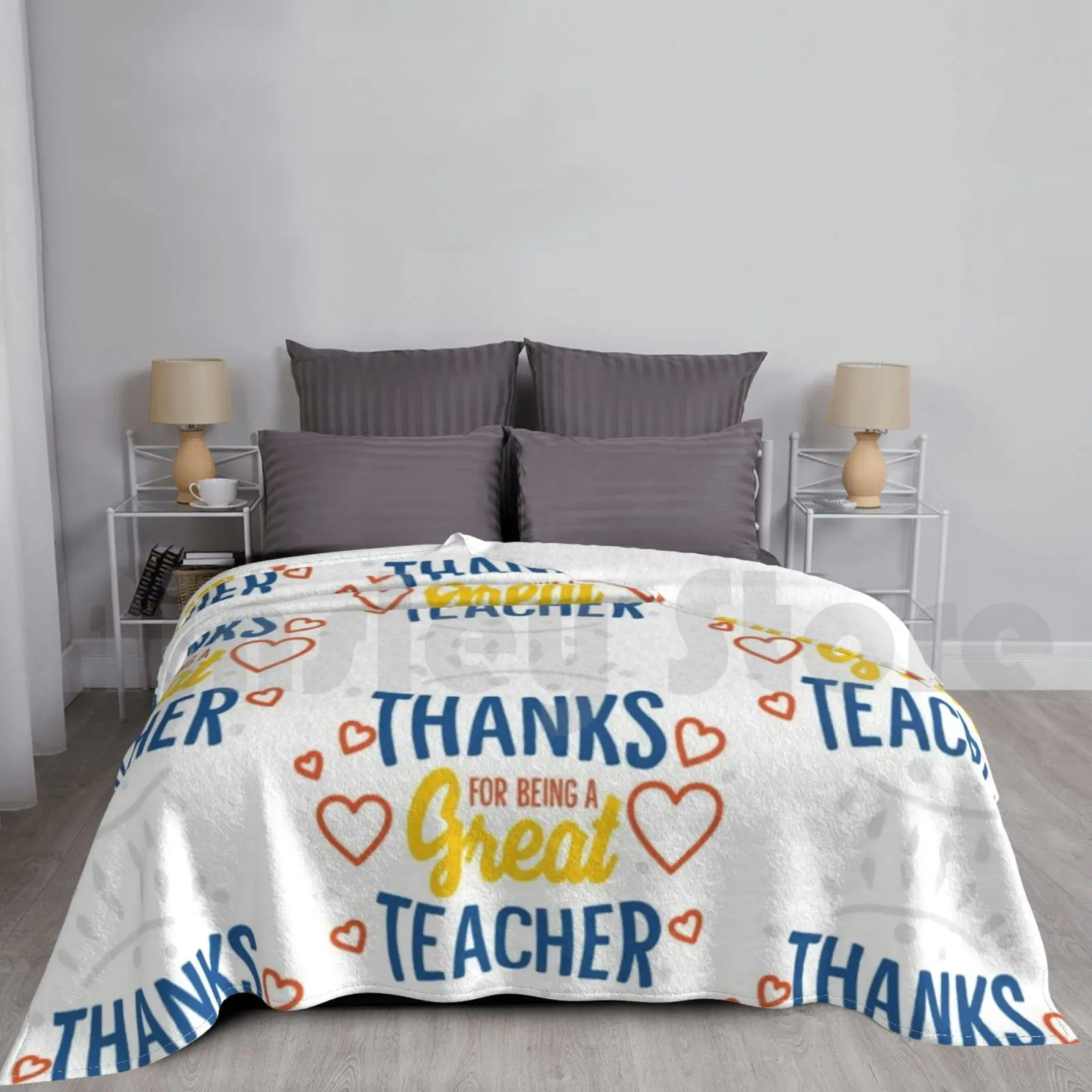 Thanks For Being A Great Teacher Blanket Fashion Custom 3131 Teacher Teach English Teacher Meme English