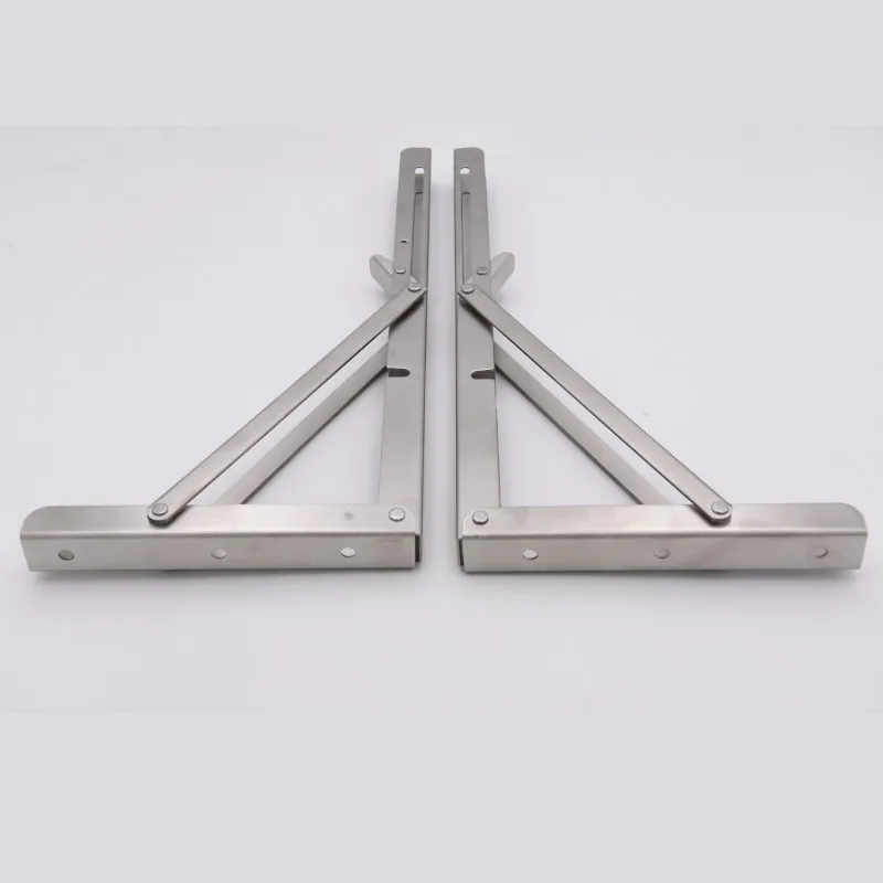2pcs 12\'\' Table Bracket Stainless Steel Wall Mounted Folding Table Shelf Support Bracket for home marine boat yacht accessories