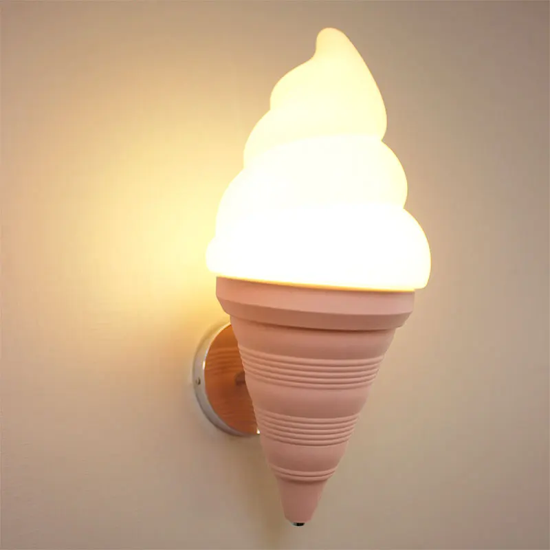 

Ice Cream Wall Lamp Modern Led Wall Lights for Home Decor Bedroom Bedside Living Room Wall Sconce Bar Coffee Industrial Lighting