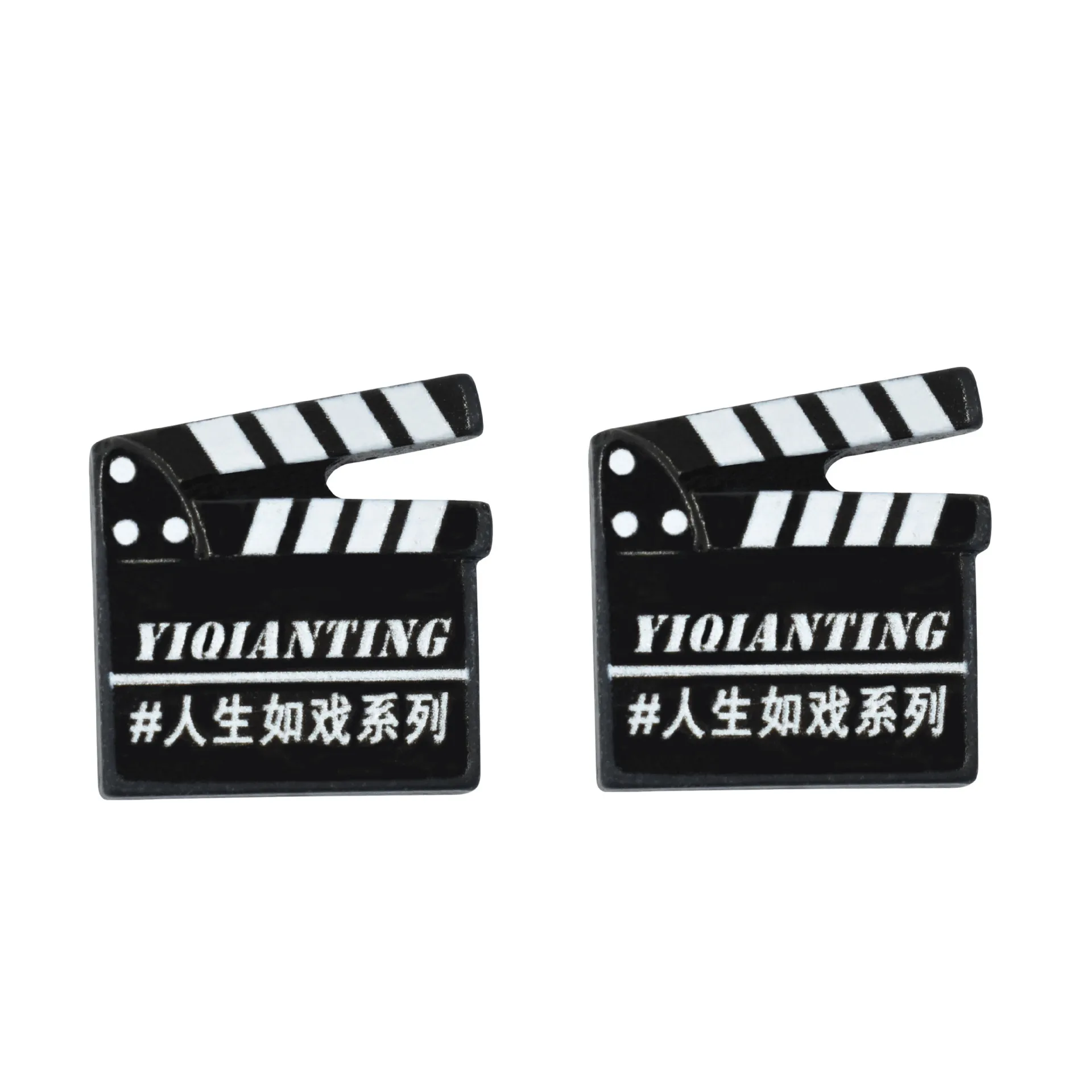 

30pcs New Resin Accessories Miniature Simulation Movie Clapper Board Scene Toys Ornaments Brooch Handmade Decoration Materials