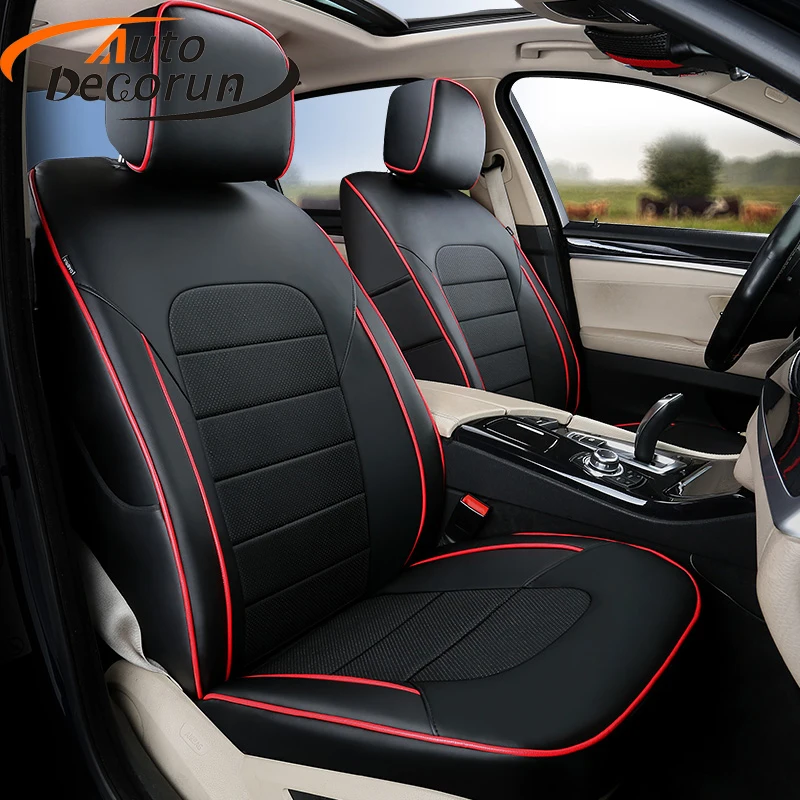 AutoDecorun Tailored PVC Leather Seat Cushion for BMW 7 e38 e65 Accessories Seat Covers Set Auto Support Car Upholstery Full Set