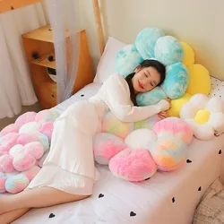 30cm Lifelike Flower Shaped Mat Plush Toys Baby Girls Children Playmate Cushion Stuffed Soft Plant Flowers Plush Pillow