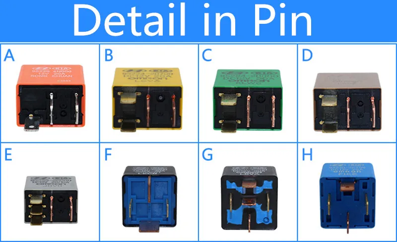 Automotive Relays DC 12V   for Head Light Air Conditioner Starter