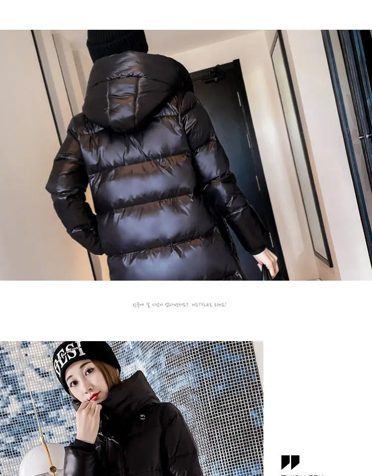 2026 Winter Long Down Jacket Women's Fashion Thick Cotton Parkas Outwear Plus Size 4XL Loose Windproof Hooded Snow Coat Female