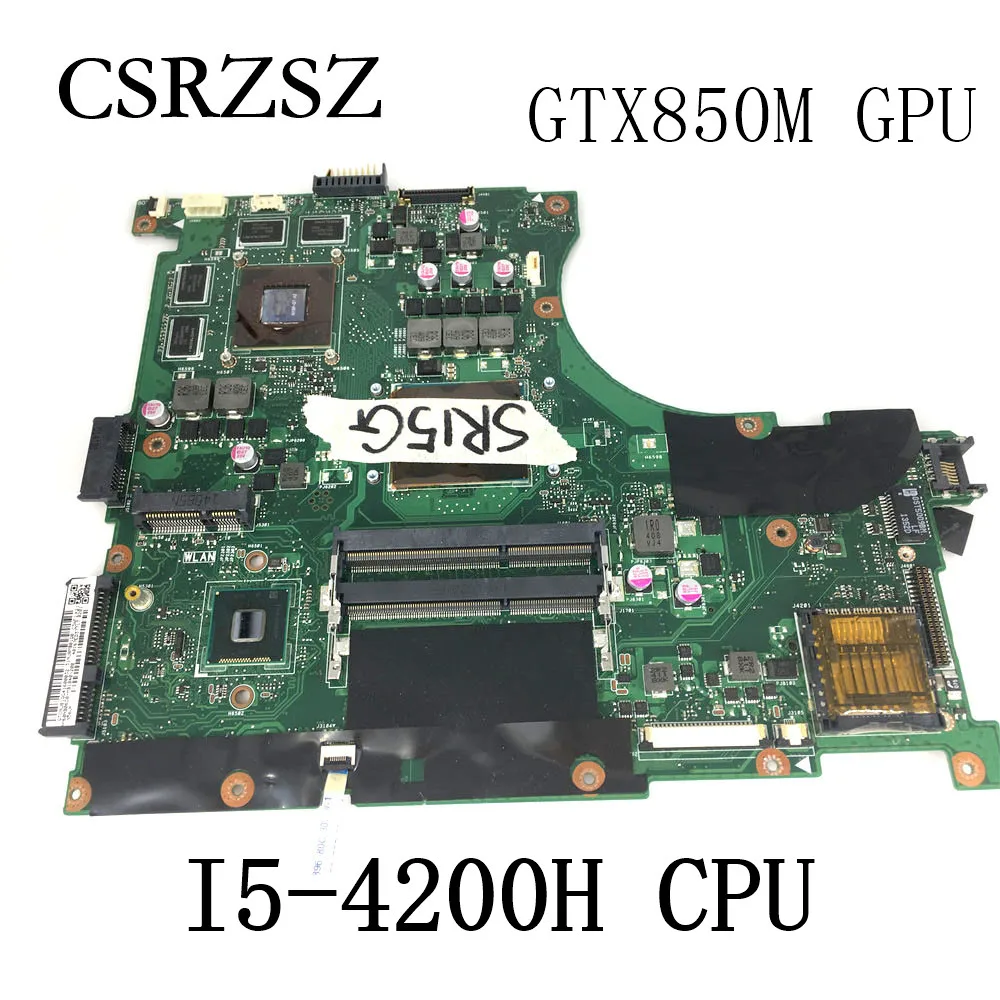 N56JK For ASUS N56J G56J G56JK N56 N56JK Laptop Motherboard I5-4200H CPU 2G GTX850M GPU REV.2.0 Mainboard