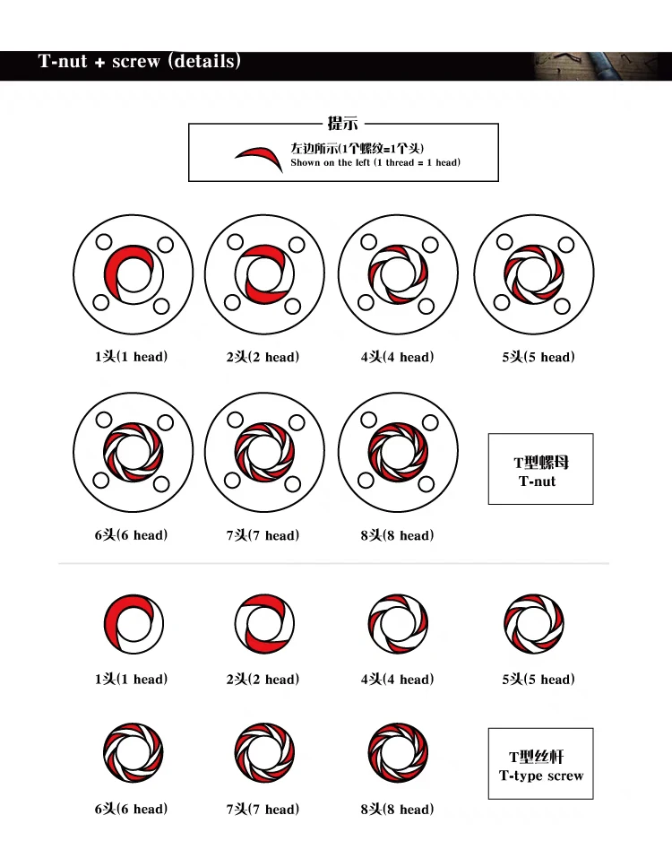 T12 Lead Screw Nut Pitch 2mm Lead 2/3/4/8/10mm/12mm/14mm/20mm Brass Lead Screw Nut For CNC Parts 3D Printer