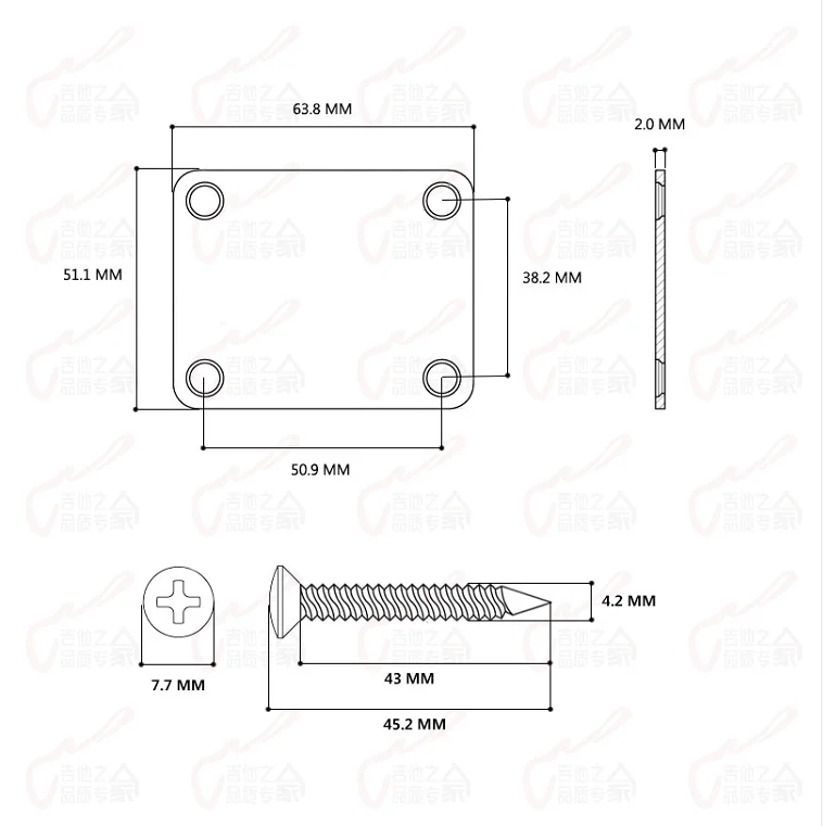 Chuyên Nghiệp Chính Hãng F Cổ Khớp Đĩa Cho Guitar Điện Phụ Kiện Màu Chrome Giảm Giá Sản Xuất Tại Hàn Quốc #3479