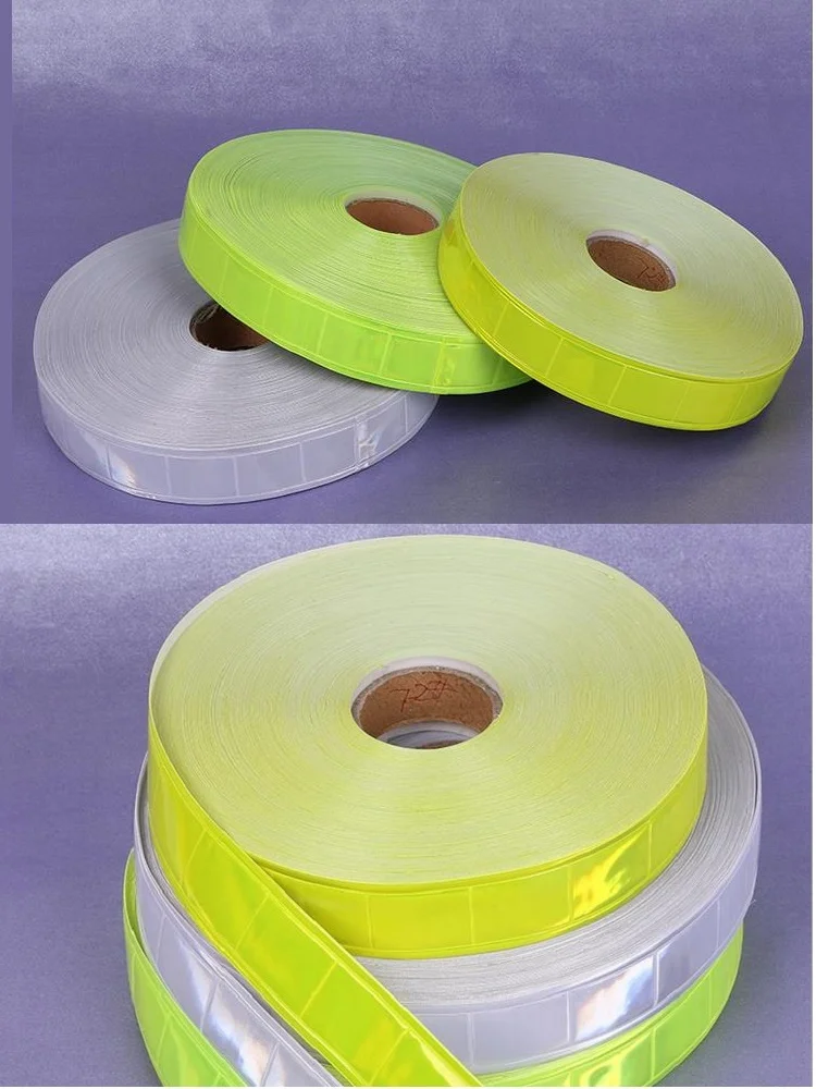 PVC Reflective Strip for Clothing, Night Warning Tape, High Visibility, DIY Garment Sewing Material on Clothing, Road Traffic Ve