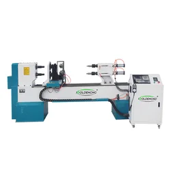 mini china double axis four knife 1516 desktop hobby cnc wood lathe cnc lathe turning engraving machinery for sale