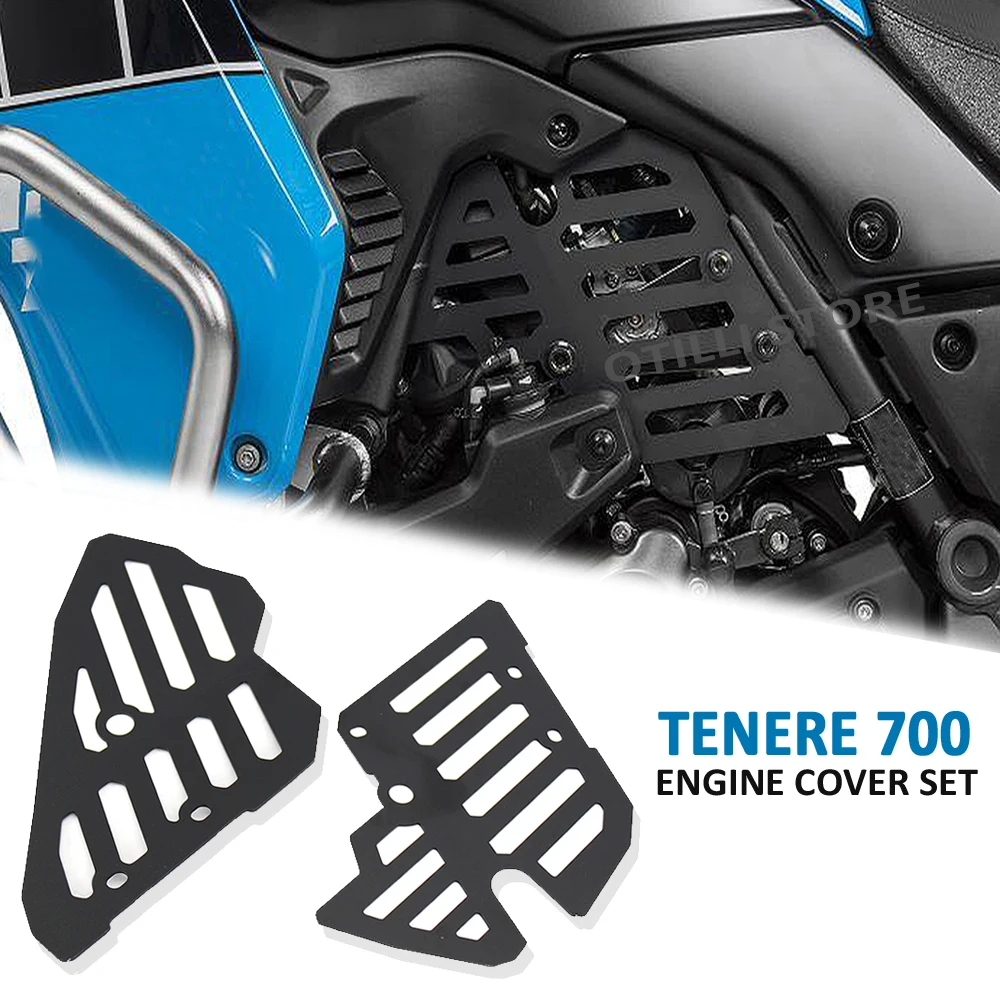 

For Yamaha Tenere 700 2019 2020 2021 NEW Motorcycle Accessories Engine Guard Cover protector Crap Flap Set