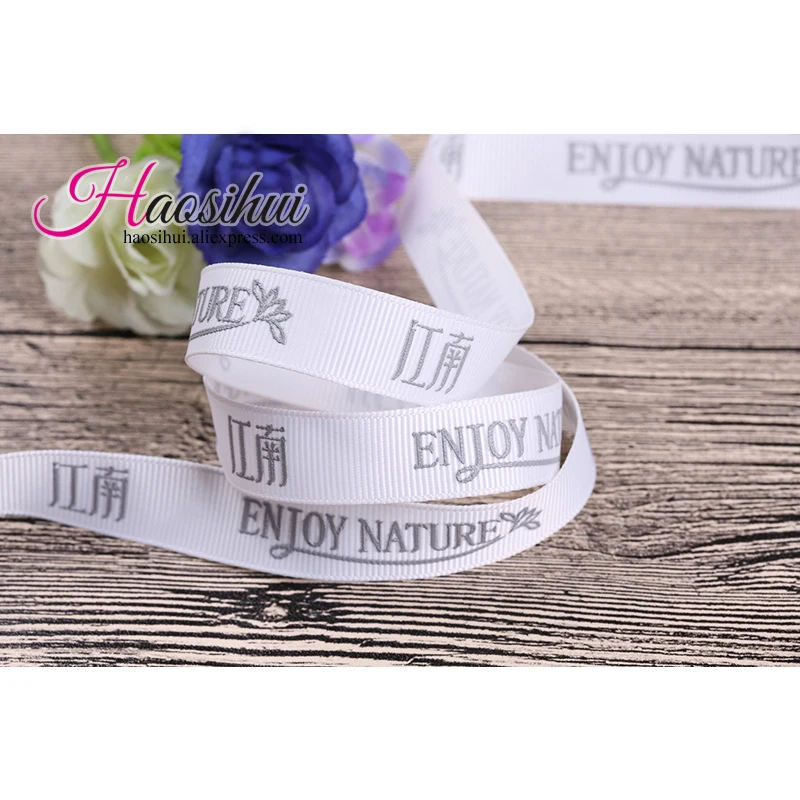 1''(26mm) Wedding Favors Custom Christmas Three-Dimensional Ribbons Gift Packaging Grosgrain Ribbon 100yards/lot