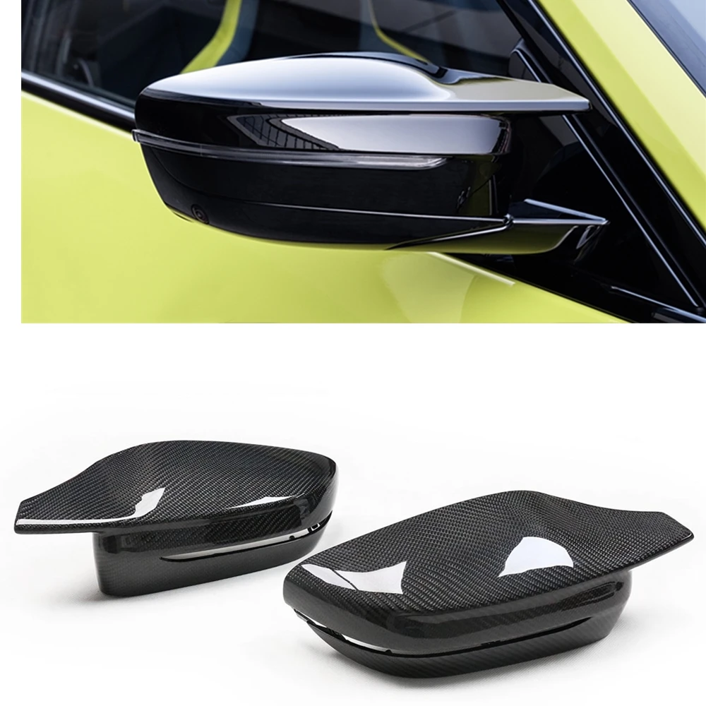 

M Style Mirror Cover For BMW G30 G38 G20 G22 G28 3/5 Series 2017-2022 Carbon Fiber Exterior Rear View Cap Replacement Clip On