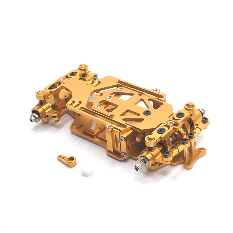 Assembled Full Metal HGD1 Car Frame 1/28 Rear Wheel Drive Vehicle Frame Adjsutable Wheelbase Upgrade RC Car Frame