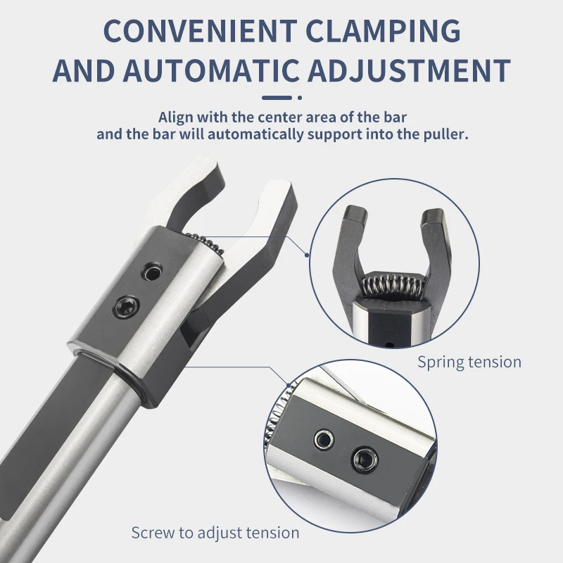 Imagem -04 - Extrator Automático Llq-w16 20 25 32 Llq-d20 25 32 Alimentador Cnc Duas Garras Sqaure Barra Redonda Extrator Clipper Back-pull Tornos Extrator
