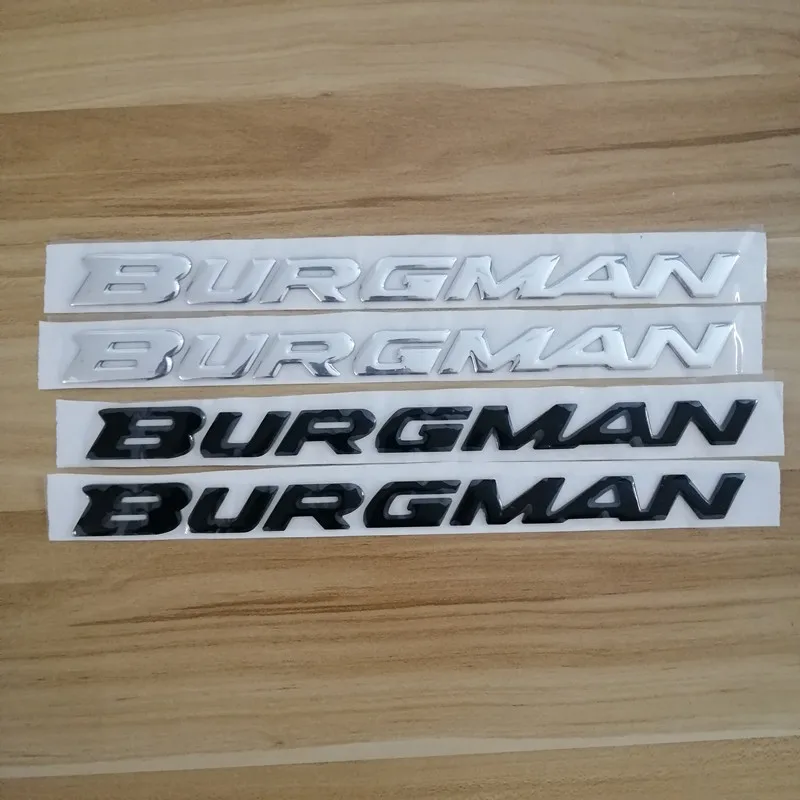 Emblems Stickers Decals 3D Reflective Motorcycle Logos for Suzuki Burgman AN125 AN200 AN400 AN650