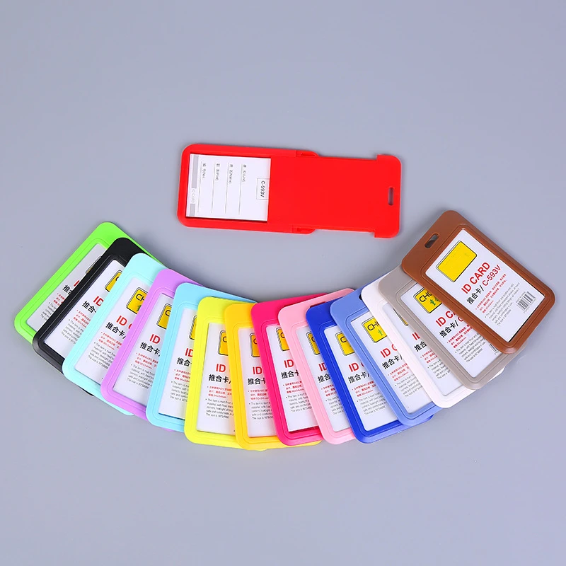 Fashion Doctor Nurse Students Worker ID Card Pass Holder Multicolor Bus Business School Office Bank Identity Card Cover