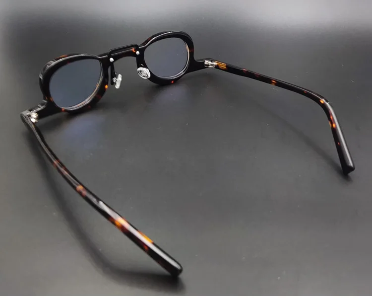 Vintage Blaulichtfilter Ovale Handgefertigte Acetat-Brille Herren Retro-Brillengestell Damen Myopie Optische Korrektur-Lesebrille – Detail 5