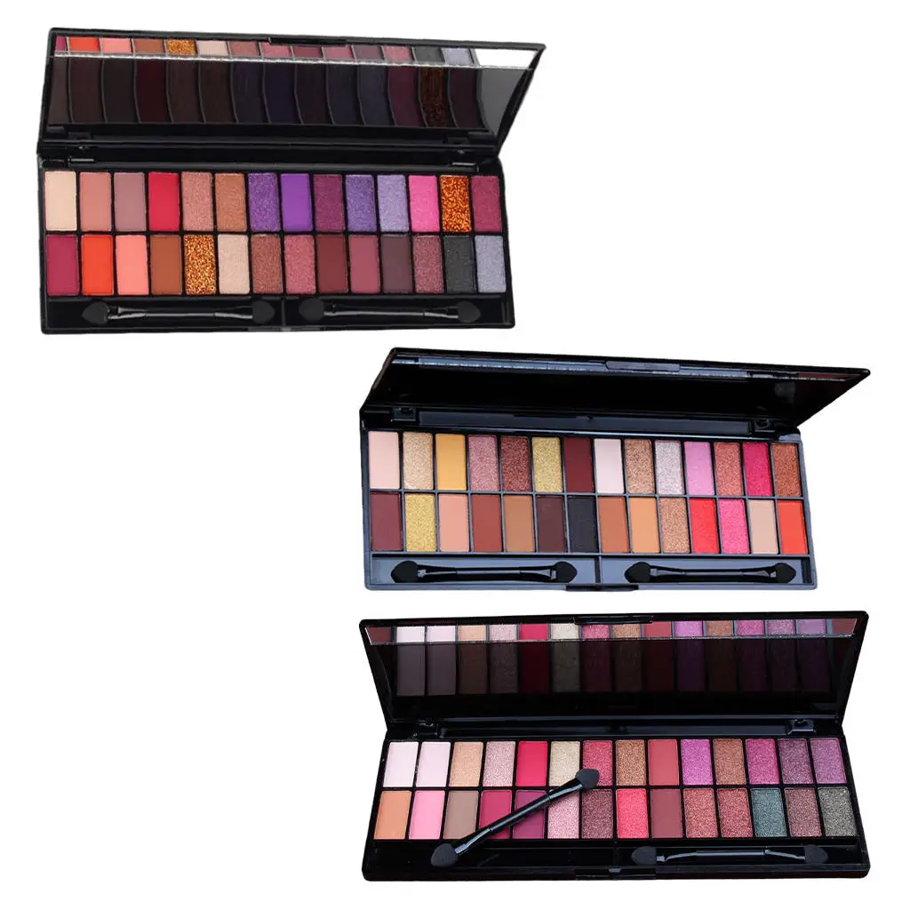 Paleta de sombra de ojos, 28 colores, altamente pigmentados, ropa larga, cosmético para ojos, resistente al agua, tablero de maquillaje a prueba de sudor, Kit de regalo de cosméticos