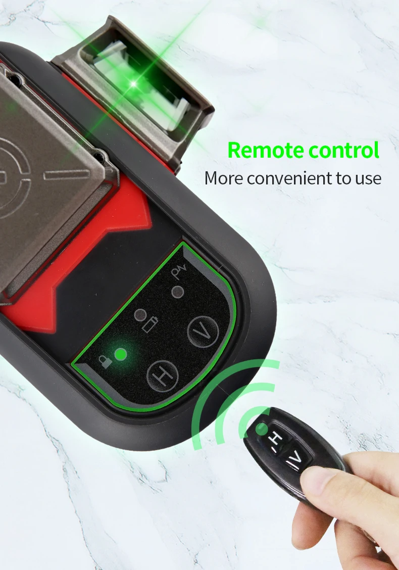 Imagem -04 - Linha Verde Nível Laser Auto Nivelamento Controle Remoto Horizontal e Vertical Cruz Feixe Verde 12 e 16 Linhas Uni-t3d