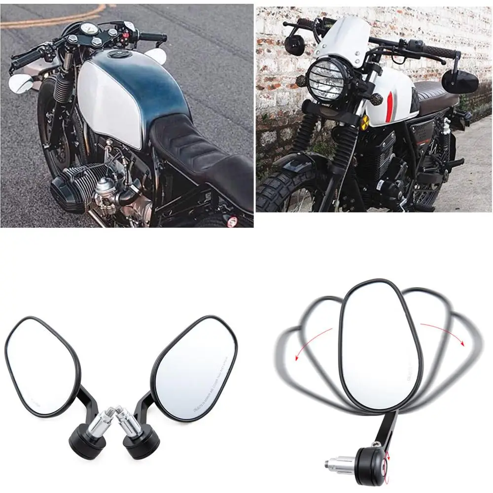 Motorcycle Handlebar Mirror Rearview Motorcycle Bar End Mirror For Honda cb500x pcx msx 125 shadow r1200gs For Yamaha MT09 07