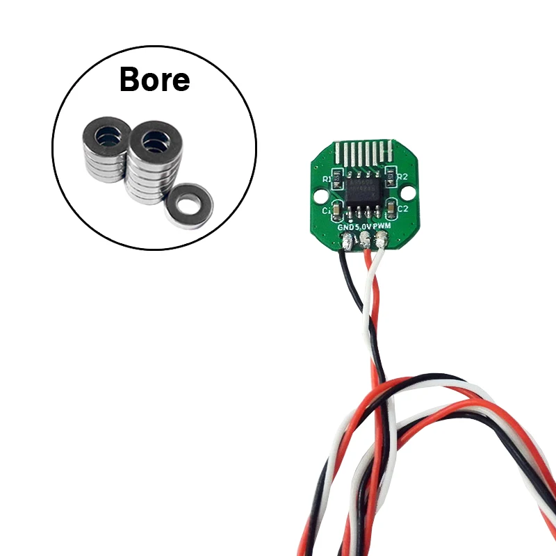 Disco di codice AS5048A/AS5600 Encoder Magnetico PWM/I2C/SPI Porta 12-14bit di precisione Magnetico encoder rotativo Per FPV motore Brushless