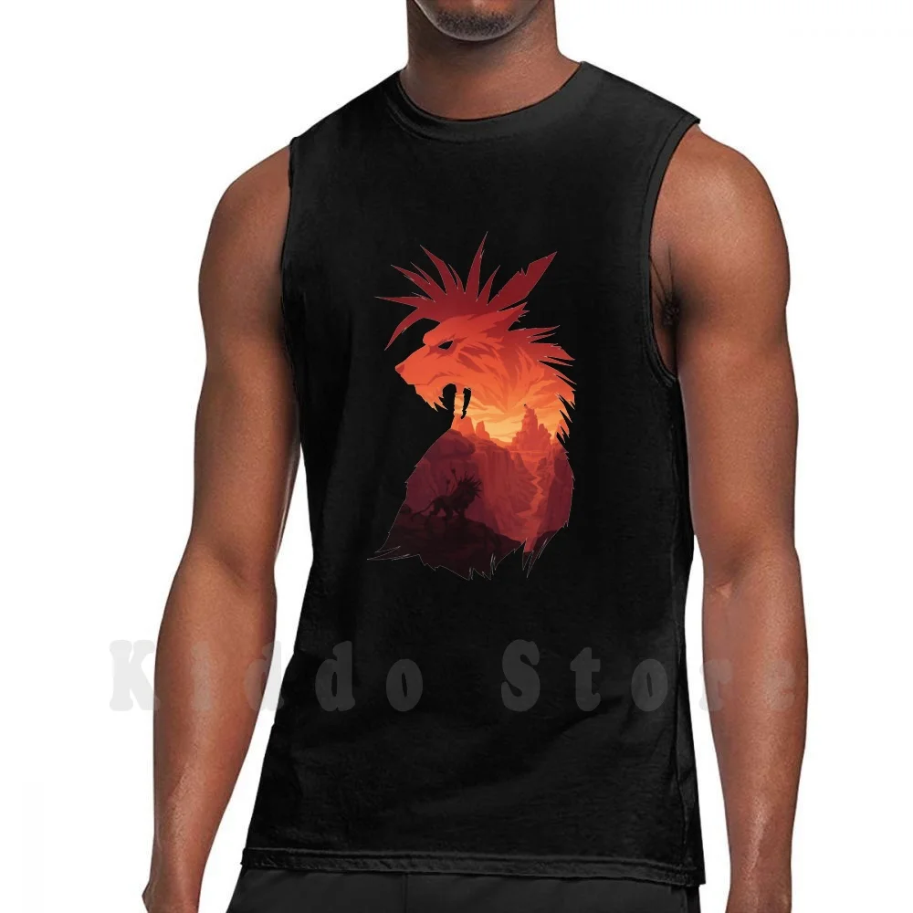 The Guardian Tank Tops Vest 100% Cotton Final Fantasy Final Fantasy Vii Final Fantasy 7 Ff7 Cosmo Video Games Game