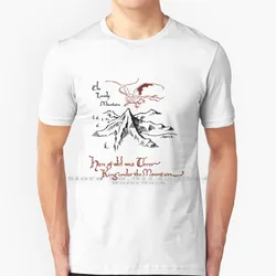 Smaug Above Erebor T Shirt Cotton 6XL Smaug Xmas Lonely Mountain Durin Thror Gandalf Frodo Bilbo Tolkien Holidays Nerd Geek Fan