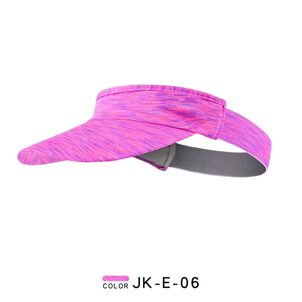 Summer Sports Visor Cap Outdoor Sunshade Men Women Breathable Sweat Absorption Colorful Cycling Running Elastic Peaked Cap