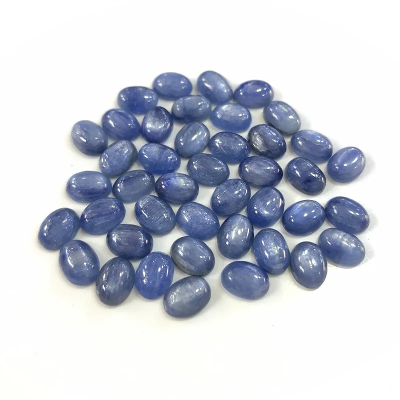 Wholesale Natural Kyanite Cabochon 6x8mm Oval Gemstone CABS Loose Precious For Fashion Jewelry Stone