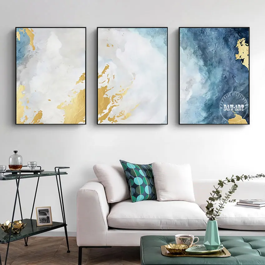 

3PCS Handmade Abstract Oil Painting Art Canvas Dropshipping Modern Picture For Home Unframed Sofa Background Wall Decor Piece