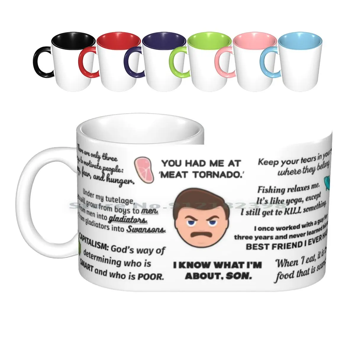 Ron Swanson Quotes 2 Ceramic Mugs Coffee Cups Milk Tea Mug Ron Ron Swanson Swanson Parks And Rec Parks And Recreation Parks And