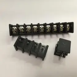 20PCS 7.62MM PITCH BARRIER TERMINAL BLOCKS CONNECTOR 2/3/4/5/6/7-30PIN KF25C STRAIGHT PIN BLACK RoHS