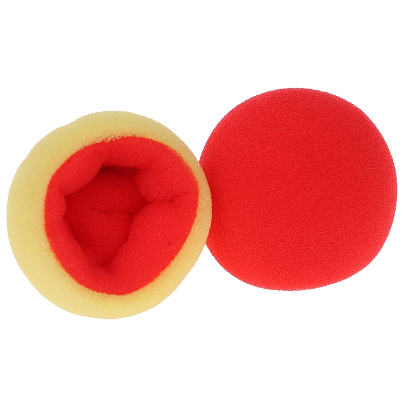 2 Pcs/ Set Color Change Sponge Ball Magic Tricks Fun Super Soft Sponges Changing Ball Square Close Up Magic Stage Magic Props