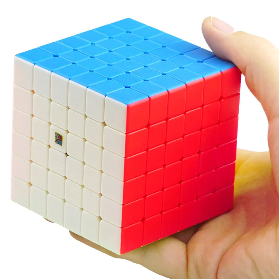 Moyu Meilong 6x6 Cube magique 61mm taille sans colle 6x6x6 WCA compétition apprentissage et jouets éducatifs pour enfants cadeau 6x6 v2 Cube
