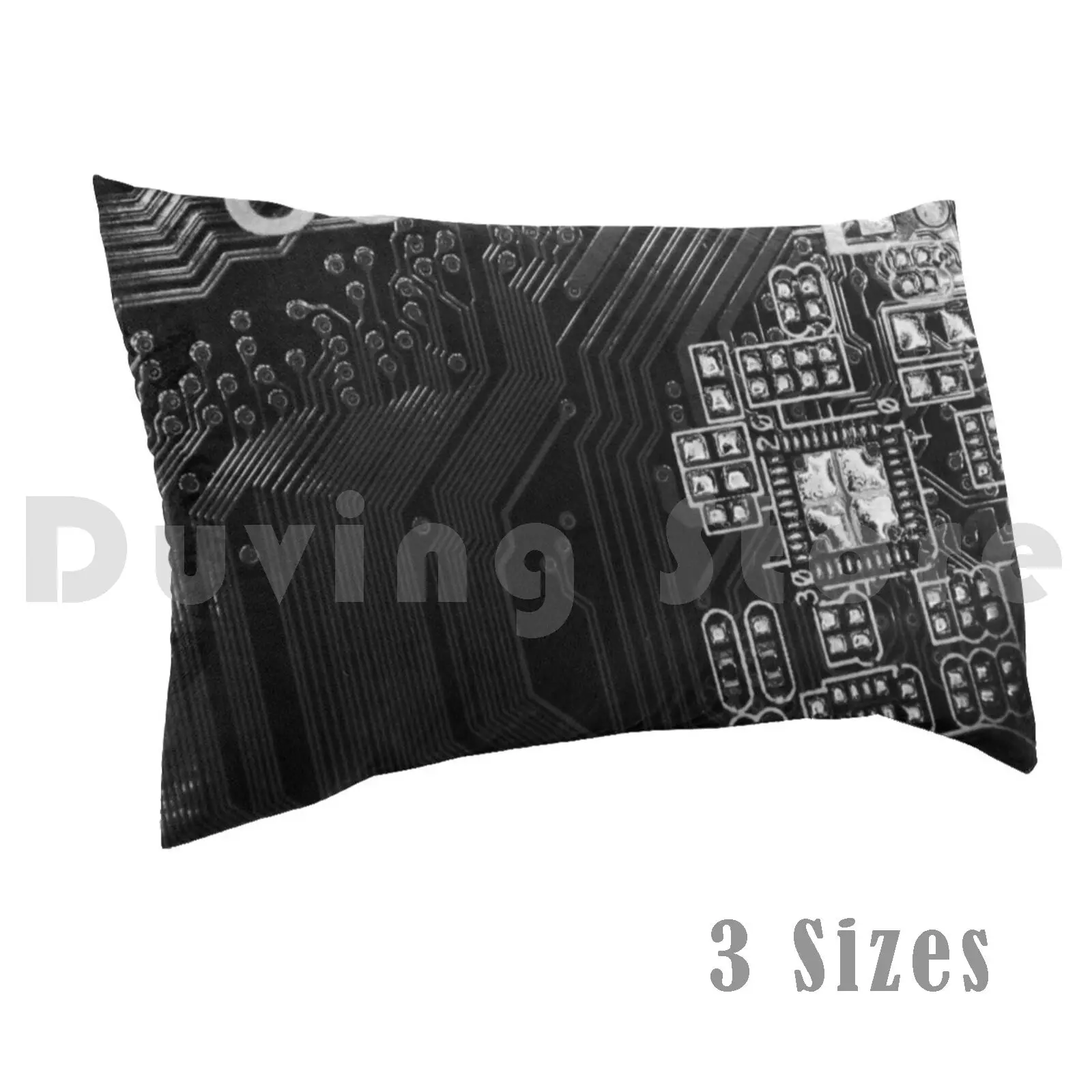 Motherboard Pcb-Black And White Version Pillow case 385 Motherboard Printed Circuit Board