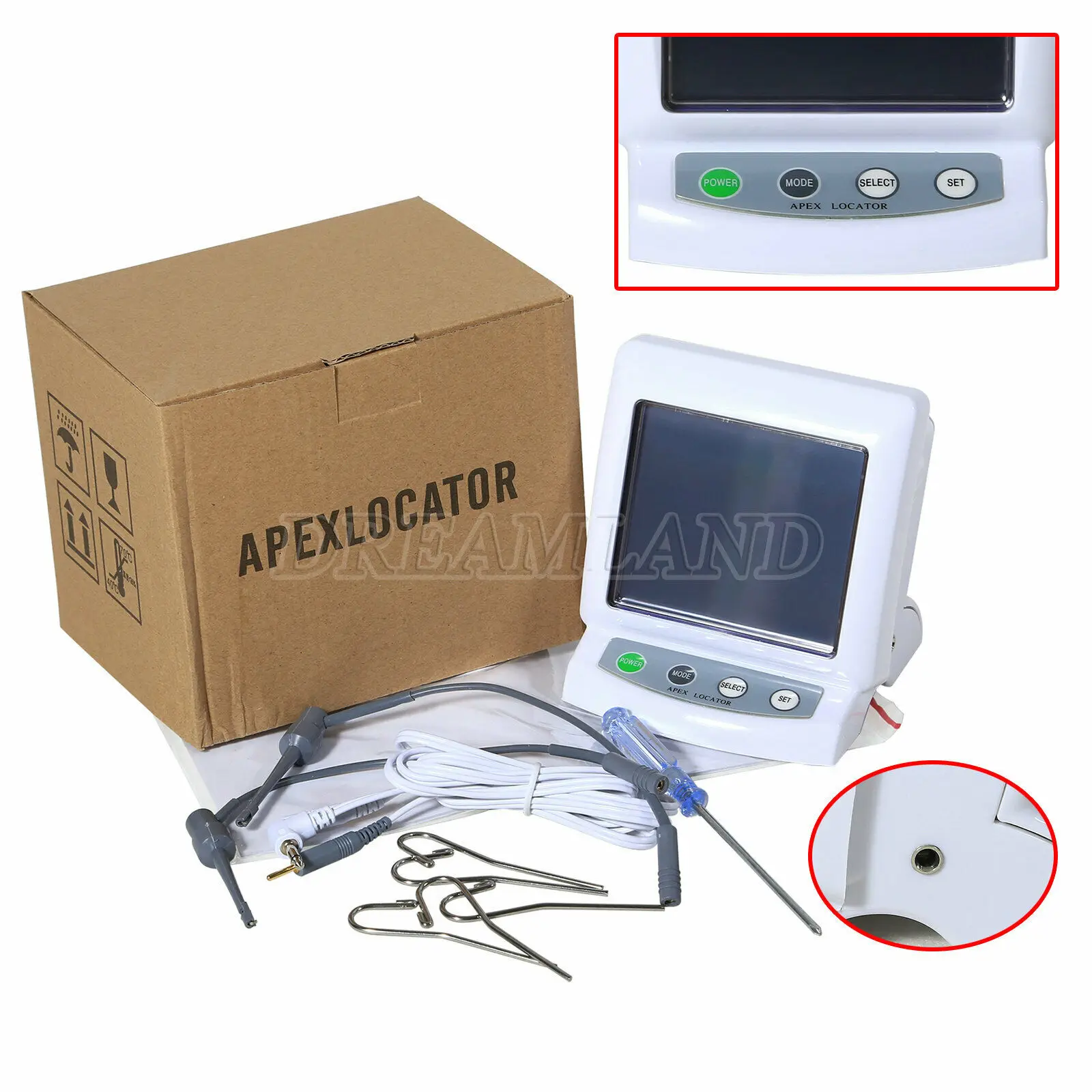 Dental Endodontic Apex Locator Root Canal Finder Measure Equipment J2 Device / File Hook Accessory