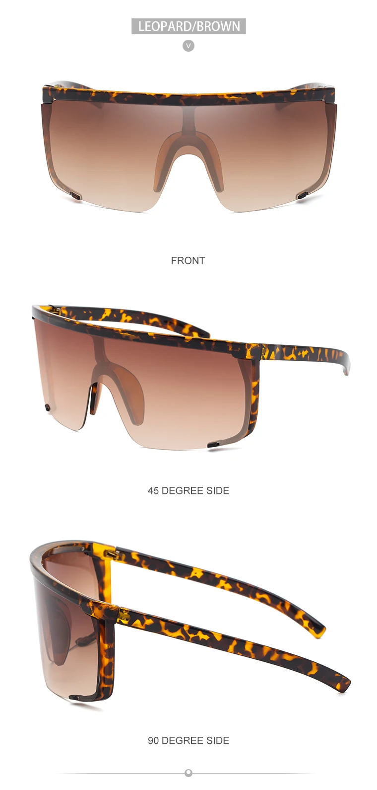 Übergroße Sport-Sonnenbrille für Herren 2026 Luxusmarke Winddichte Rechteckige Sonnenbrille für Damen Fahrbrille Gafas De Sol Hombre – Detail 19