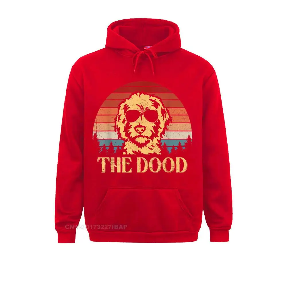 Vintage Goldendoodle The Dood Hoodie Dad Mom Man Hoodie Hot Sale Fitness Sweatshirts Men Hoodies Thanksgiving Day Normal Clothes