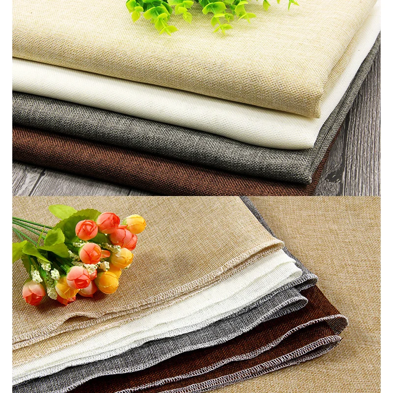 

Photography Background Cloth Solid Color Linen Woven Fabric Vintage Background Props 1*0.7m Photo Shooting Backdrops Accessories